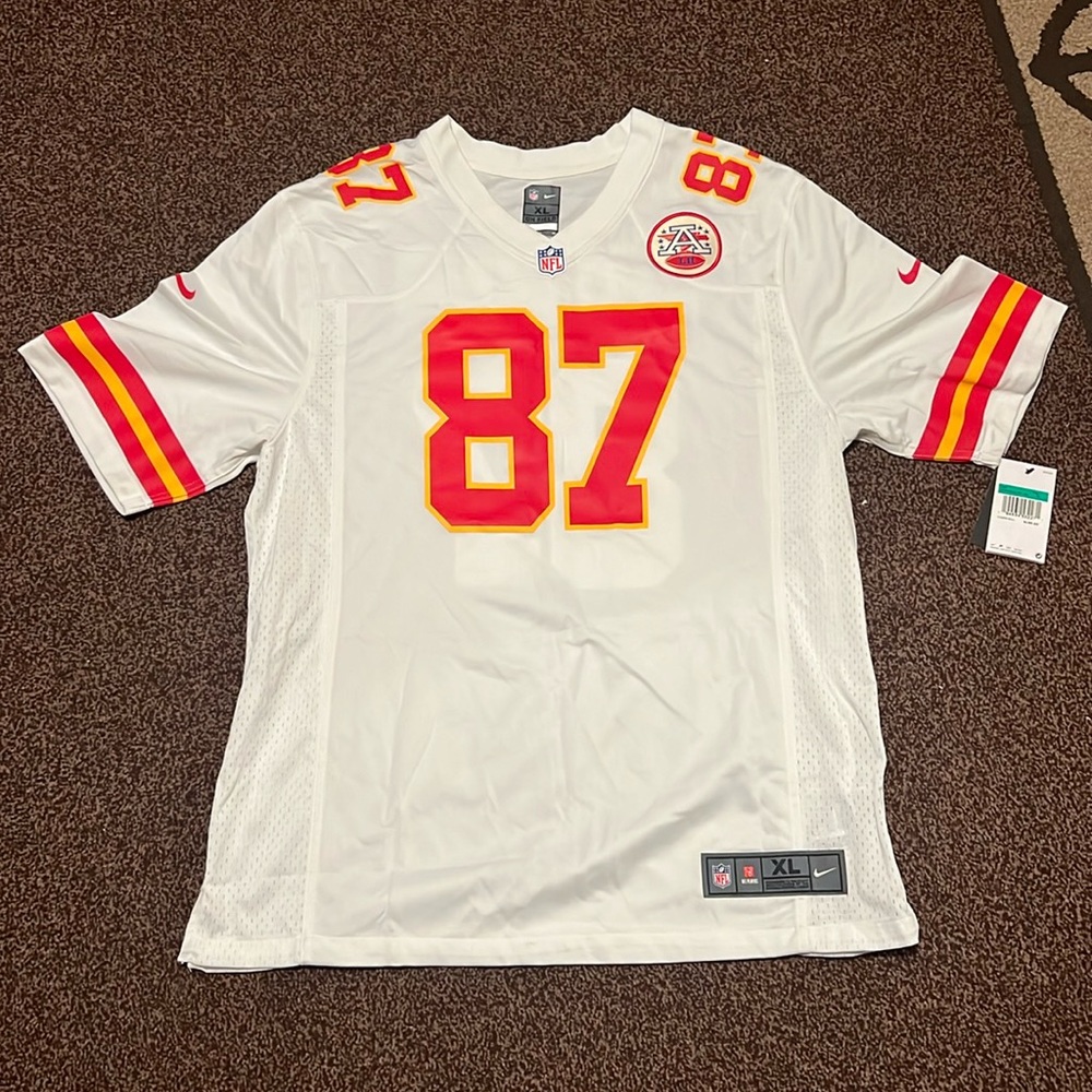 Travis Kelce White Jersey